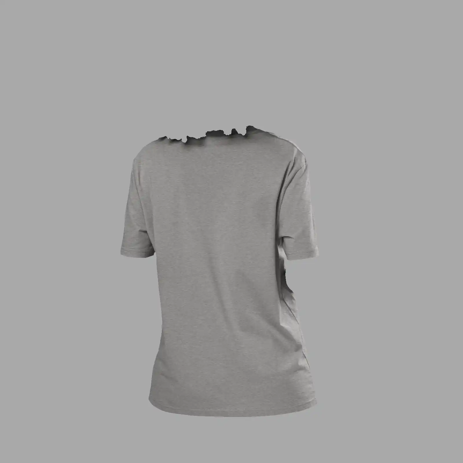 Unisex organic ribbed neck t-shirt Cauldron Angel Heather Grey - Image 4