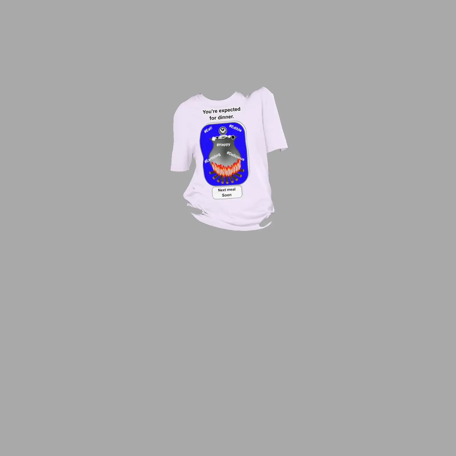 Unisex organic ribbed neck t-shirt Cauldron Angel Lavender - Image 3