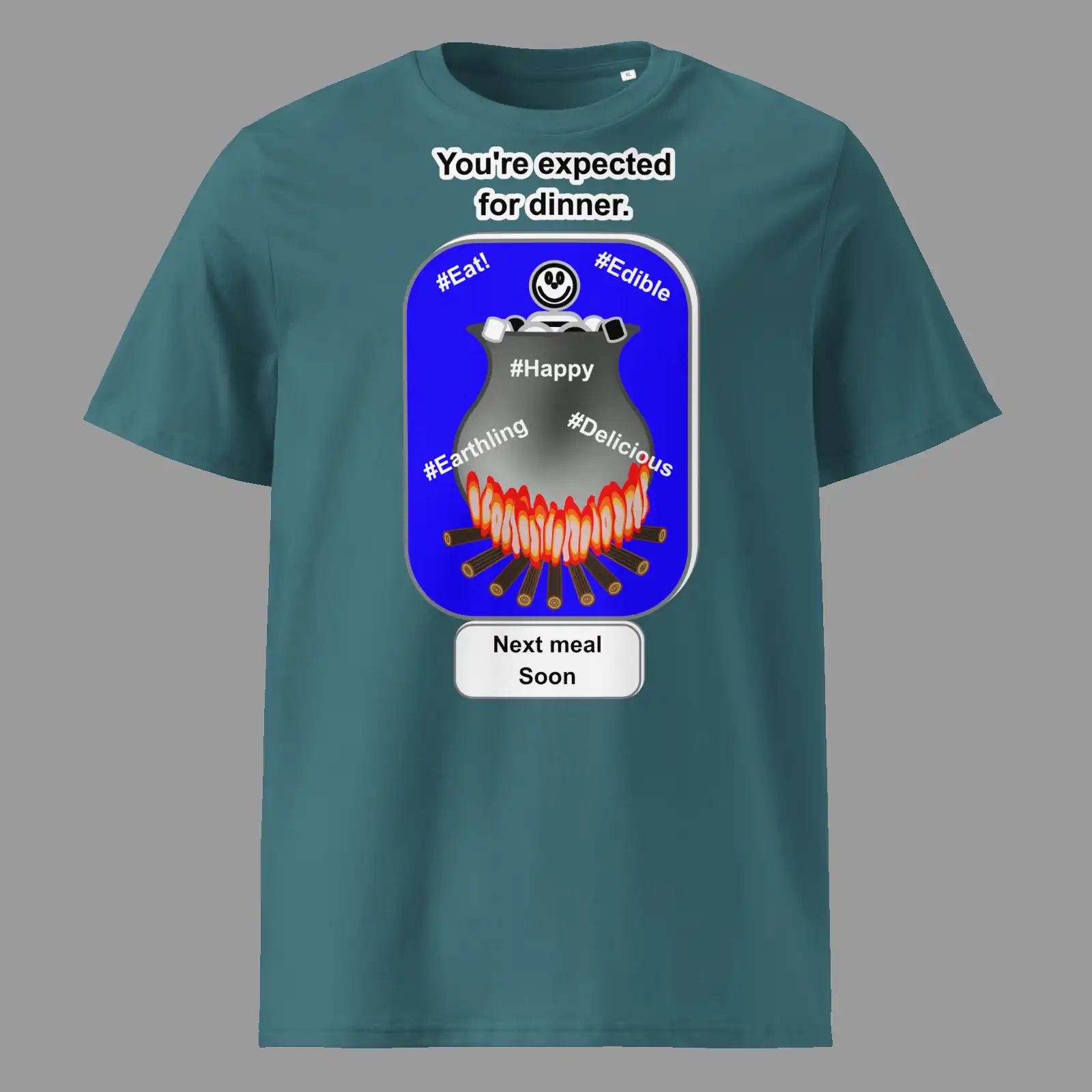 Unisex organic ribbed neck t-shirt Cauldron Angel Stargazer
