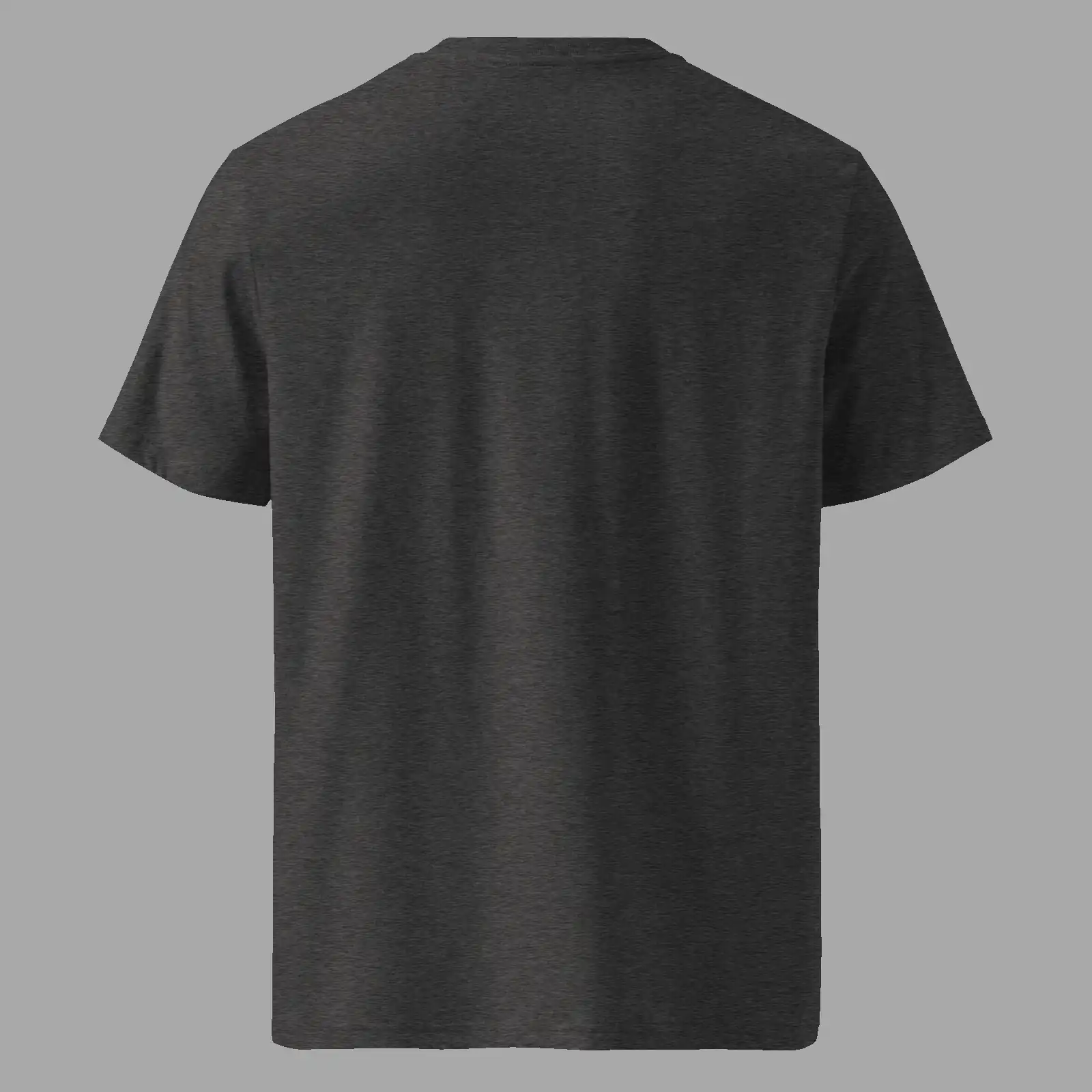 Unisex organic ribbed neck t-shirt Cauldron Martian Dark Heather Grey - Image 2