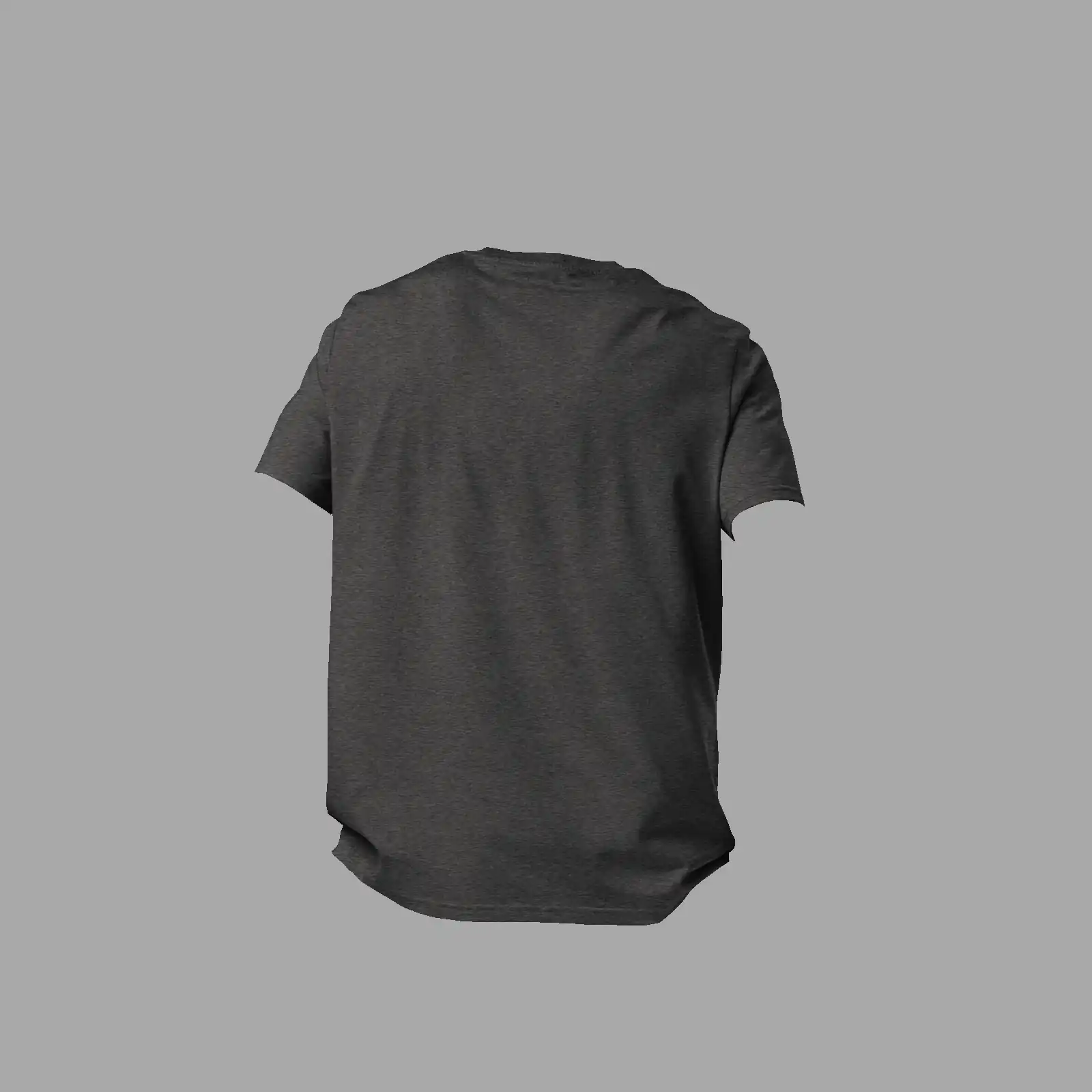 Unisex organic ribbed neck t-shirt Cauldron Martian Dark Heather Grey - Image 4