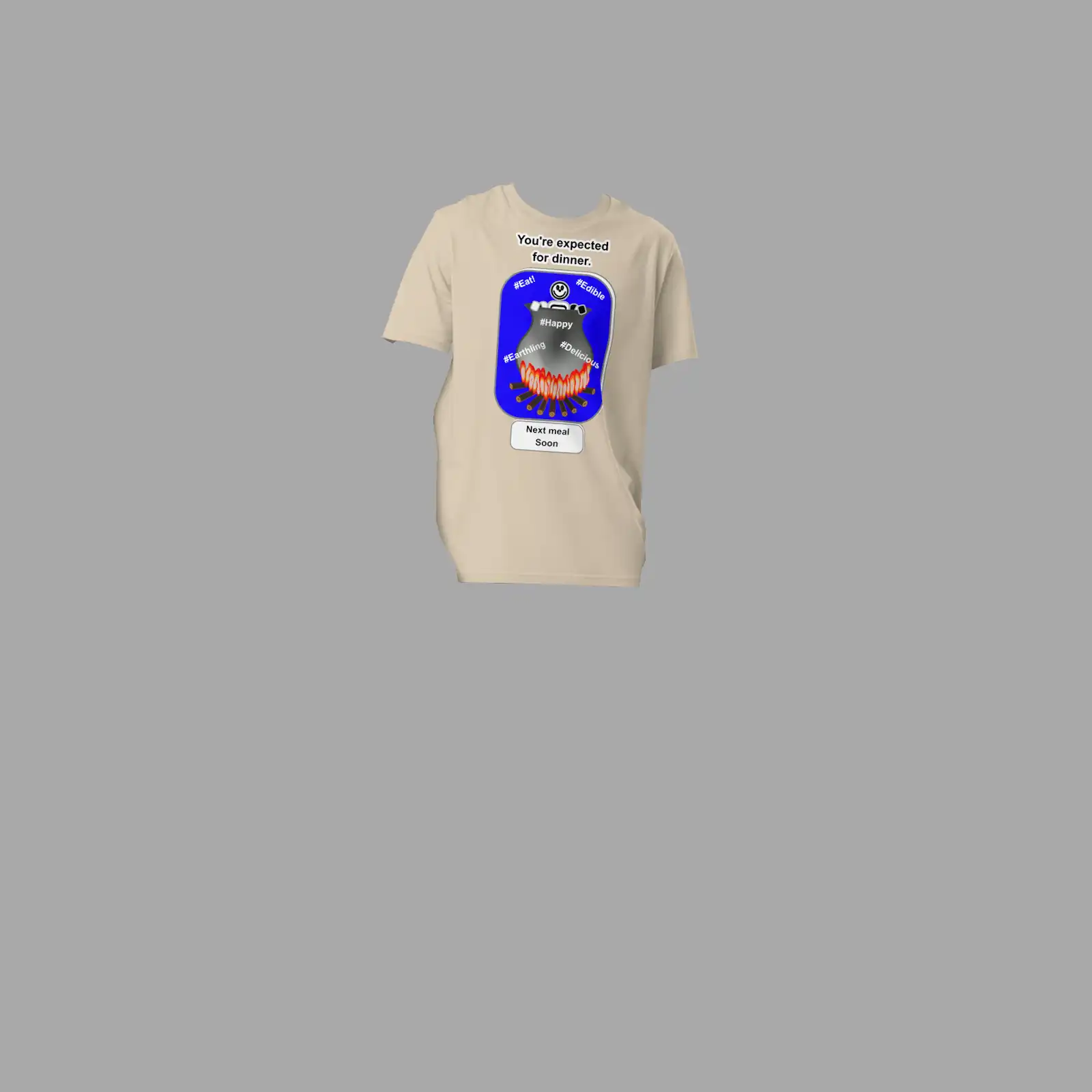 Unisex organic ribbed neck t-shirt Cauldron Martian Desert Dust - Image 3