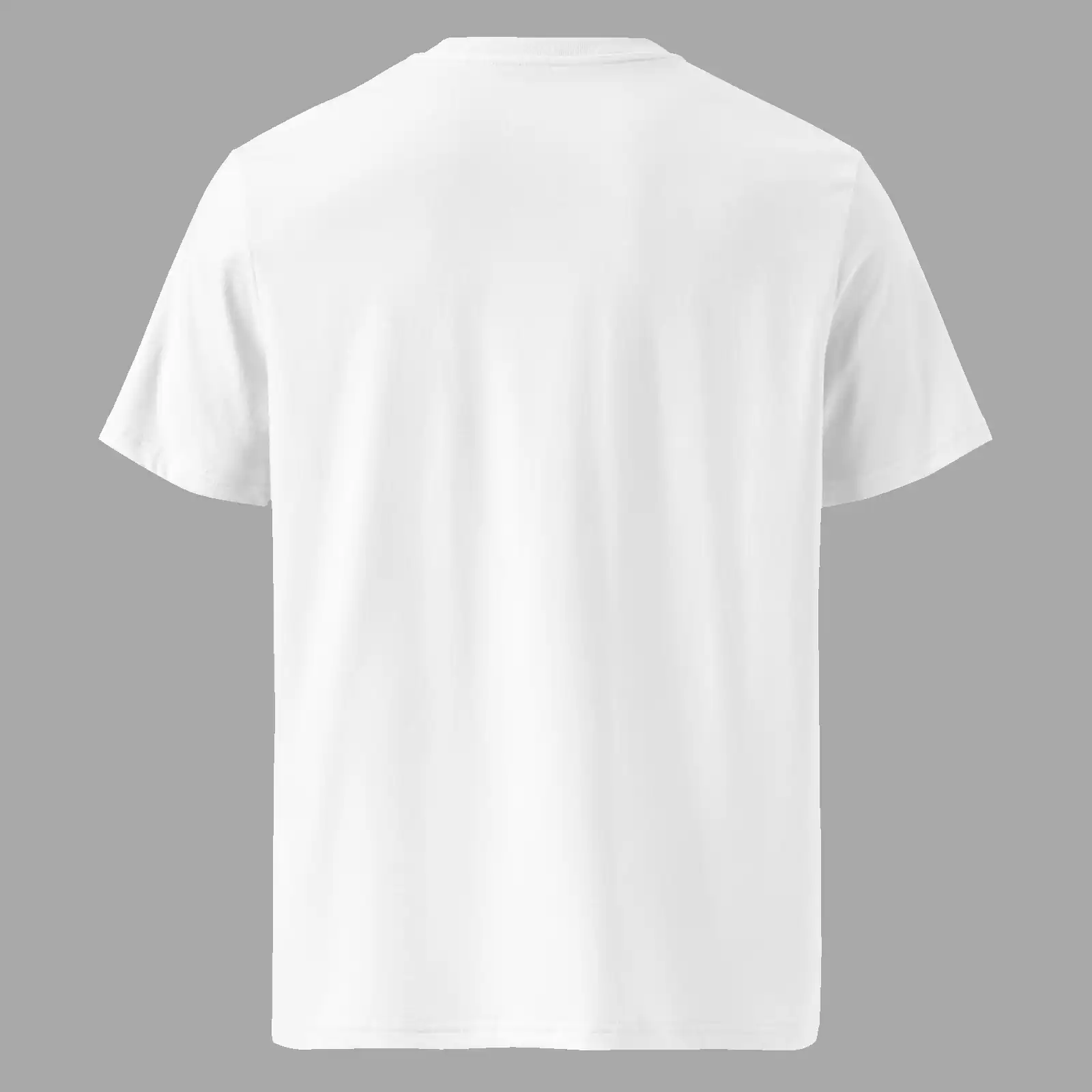 Unisex organic ribbed neck t-shirt Hello Martian White - Image 2