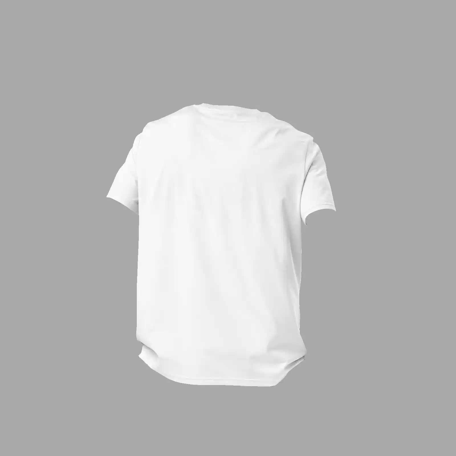 Unisex organic ribbed neck t-shirt Hello Martian White - Image 4