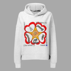 Womens Organic Hoodie Romantic Self-cannibalism Cool Heather Grey
