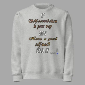 Unisex Organic Mid-Weight Sweatshirt Logically Zen Heather Grey